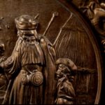 Hortobágy – Puszta scene bronzed ceramic wall plate. - Image 4