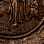 Hortobágy – Puszta scene bronzed ceramic wall plate. - Image 5