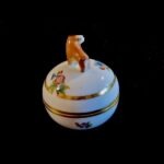 Herend “Bull Handled” Victoria Pattern Jewelry Box - Image 9