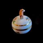 Herend “Bull Handled” Victoria Pattern Jewelry Box - Image 11