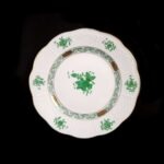 Herend Apponyi Green Chinese Bouquet Dessert Set - Image 17