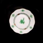 Herend Apponyi Green Chinese Bouquet Dessert Set - Image 18