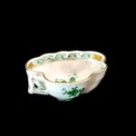 Herend Green Apponyi Pattern Leaf-Shaped Sugar Bowl - Image 7