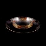 Mid-Century Gilded Glass Dessert Set for 6 – Unknown Maker