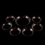 Mid-Century Gilded Glass Dessert Set for 6 – Unknown Maker - Image 3