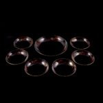 Mid-Century Gilded Glass Dessert Set for 6 – Unknown Maker - Image 7