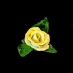 Herend Yellow Porcelain Rose – Table Decoration - Image 3