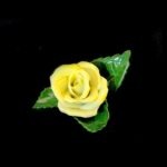 Herend Yellow Porcelain Rose – Table Decoration - Image 4