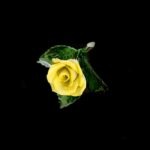 Herend Yellow Porcelain Rose – Table Decoration - Image 8