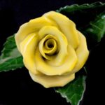 Herend Yellow Porcelain Rose – Table Decoration - Image 9