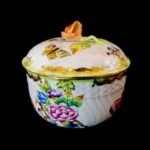 Herend Large Porcelain Sugar Bowl – Victoria (VBO) Pattern with Rose Finial - Image 14