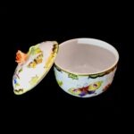 Herend Large Porcelain Sugar Bowl – Victoria (VBO) Pattern with Rose Finial - Image 17