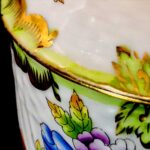 Herend Large Porcelain Sugar Bowl – Victoria (VBO) Pattern with Rose Finial - Image 10