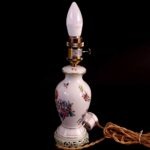 Herend VBO Porcelain Table Lamp 1944 – Baroque Base – Hand-Painted Silk Shade - Image 15