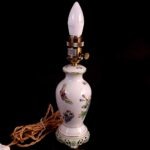 Herend VBO Porcelain Table Lamp 1944 – Baroque Base – Hand-Painted Silk Shade - Image 16