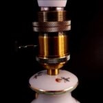 Herend VBO Porcelain Table Lamp 1944 – Baroque Base – Hand-Painted Silk Shade - Image 20