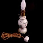 Herend VBO Porcelain Table Lamp 1944 – Baroque Base – Hand-Painted Silk Shade - Image 22