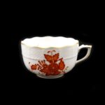 Herend Apponyi AOG Chinese Bouquet Red Tea Cup – Model 724 - Image 9